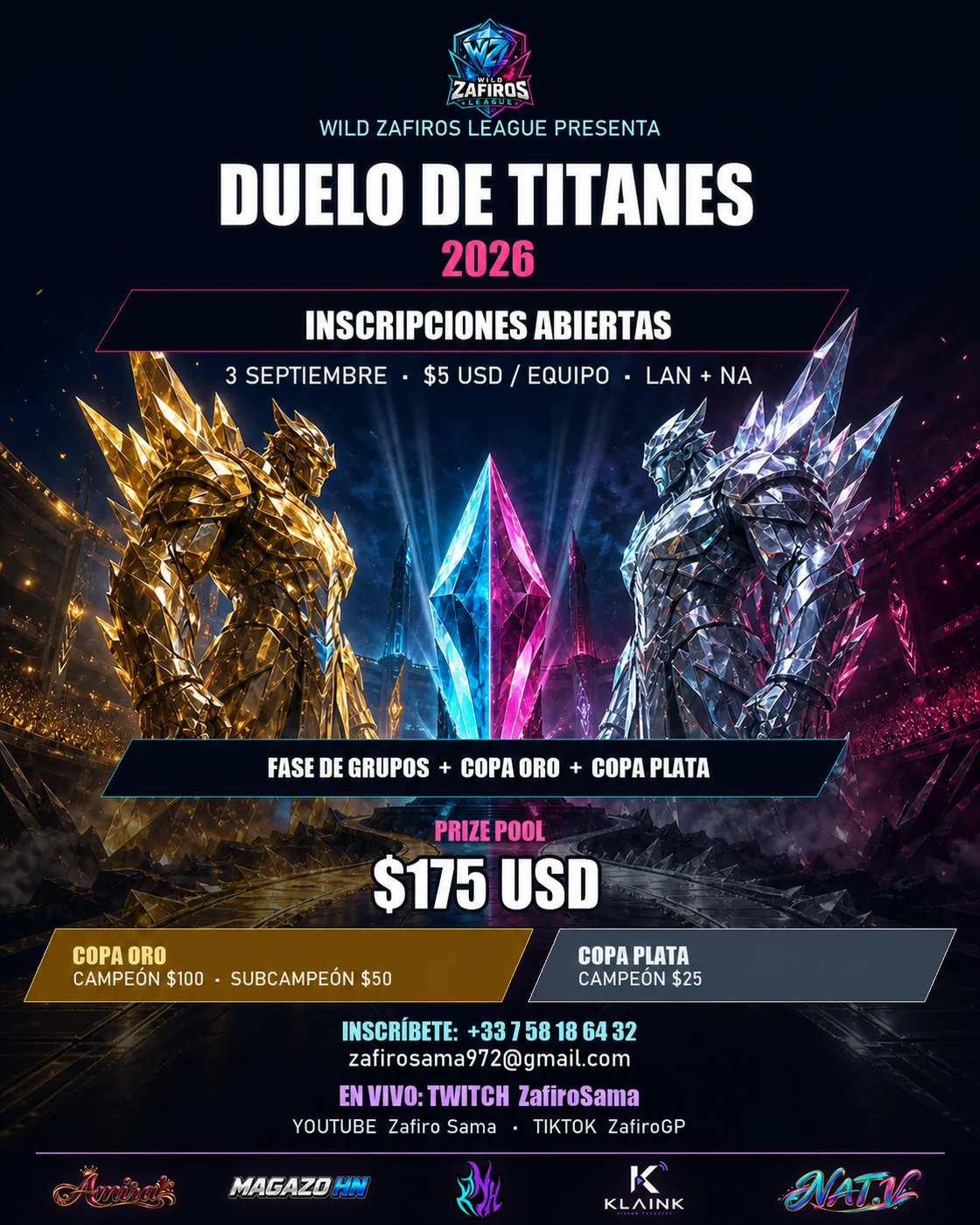 Cartel oficial de Duelo de Titanes 2026